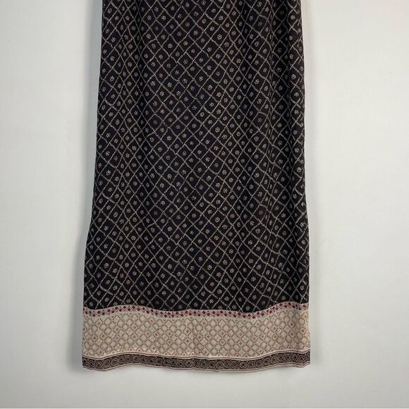 Vintage Y2K Ann Taylor 100% Silk Side Slit Maxi Skirt Size 10 NEW - Picture 7 of 8